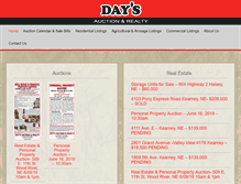 Tablet Screenshot of daysauctionrealty.com